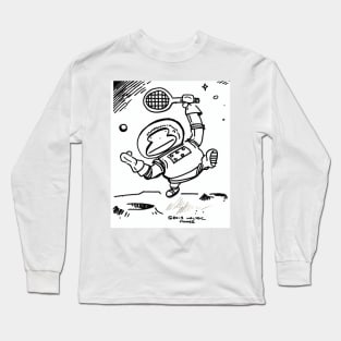 Space Ape Serves Tennis Ball Long Sleeve T-Shirt